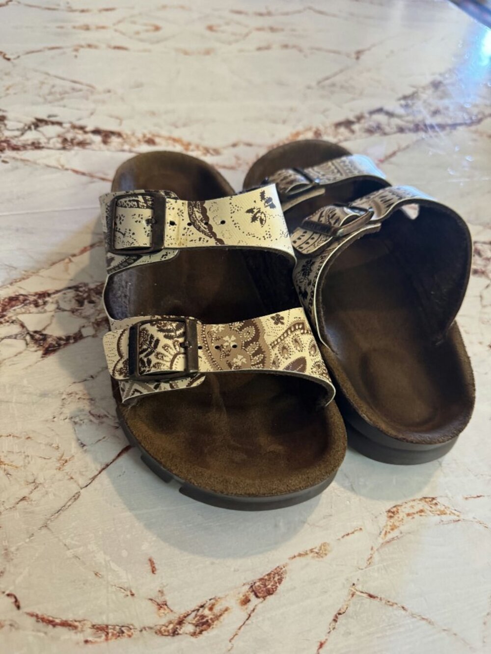 Birkenstock ALPRO Paisley Two-Strap Sandals EU 38 US 7 (NW6S3) - Closet